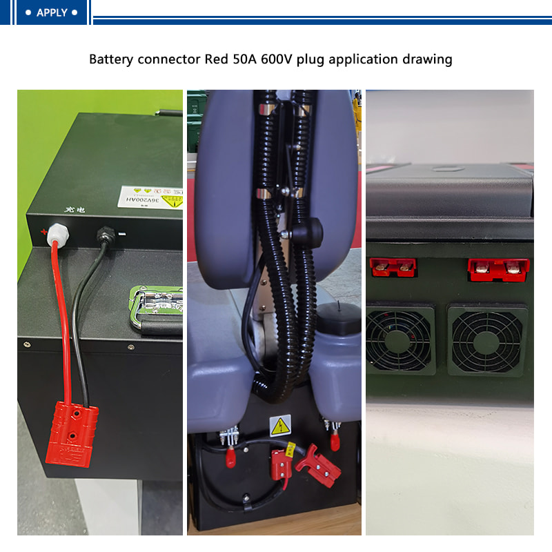 50A 600V forklift battery connector application